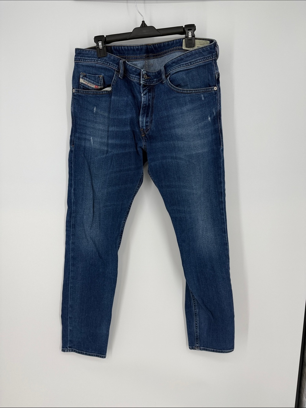 Diesel Thommer Men's Blue Slim Fit Straight Jeans